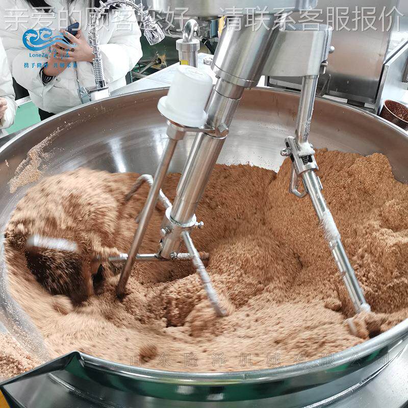 粉炒面机器电磁加粉热 面油茶面炒锅 大翻型糯797米粉炒设备型号
