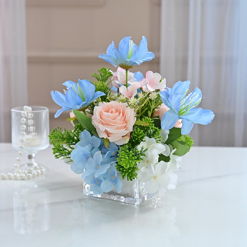 酒店商务布置餐桌花艺酒吧KTV仿真花假花装饰品年会生日宴会摆件