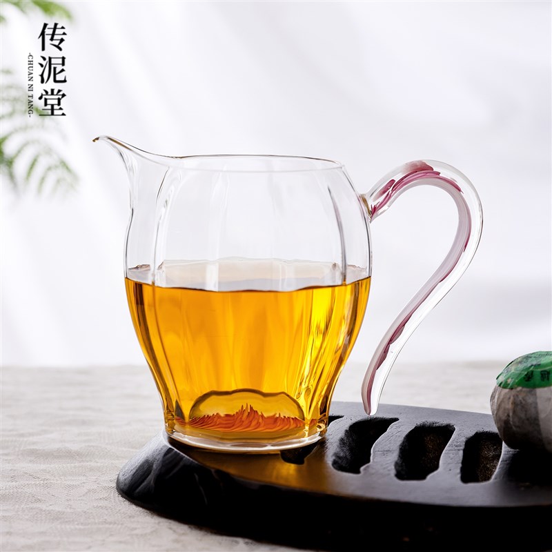 玻璃公道杯日式加厚分茶器高端耐热茶海透明公杯功夫家用茶具配件