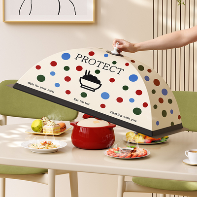 保温菜罩可折叠饭菜罩子防苍蝇网罩家用遮剩饭剩菜食物餐桌盖菜罩