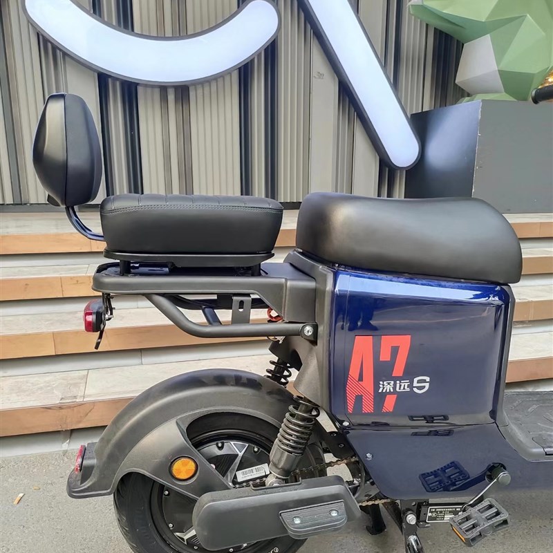 深远A7/A8/A9/T3s后坐垫加厚加宽前座毛毛虫后座加高靠背扶手