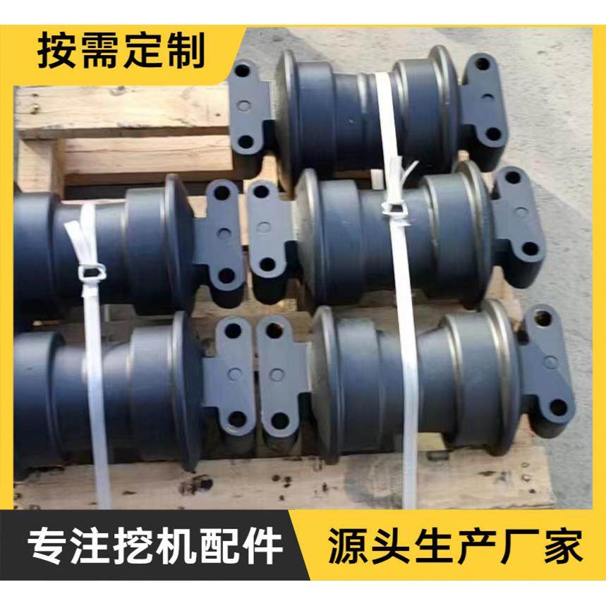 挖掘机底盘件支重轮卡特320挖掘机支重轮承重轮引导轮拖链轮