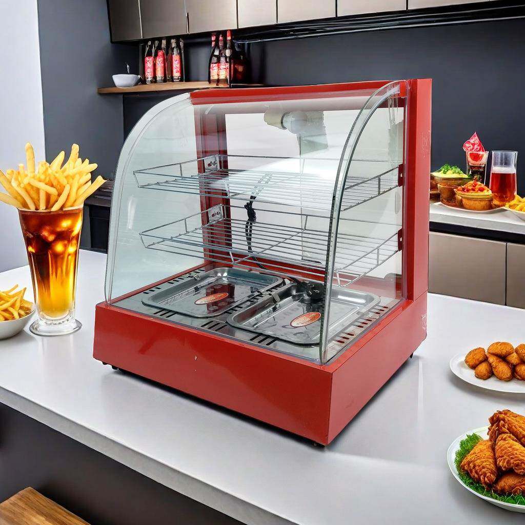 陈列保温柜商用加热恒温熟食柜蛋挞炸鸡汉堡店早餐保温板栗展示柜