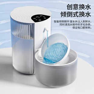猫咪流动喝水器狗狗自动喂水器猫水碗狗水盆 宠物智能饮水机倾倒式