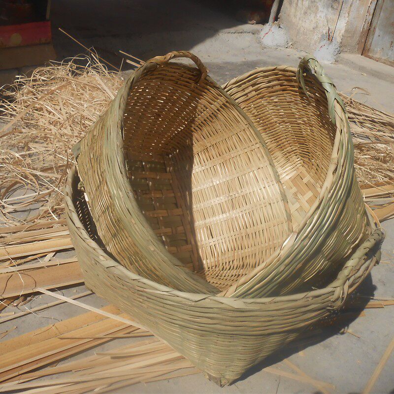 纯手工竹制品竹编鸡蛋小箩筐矮篮筐谷物蔬菜淘米农用喜宴节日晾晒,特色手工艺,竹编/竹雕,淘宝优惠券,粉丝福利购,淘宝优惠卷