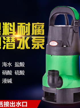 yotec品牌防腐泵220V耐腐蚀防腐泵工业用海水抽水泵小型潜水泵耐