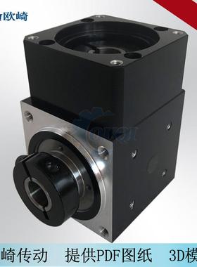 RAH090转角减速机WRH090减速机直角伺服中空转向器精密行星减速机