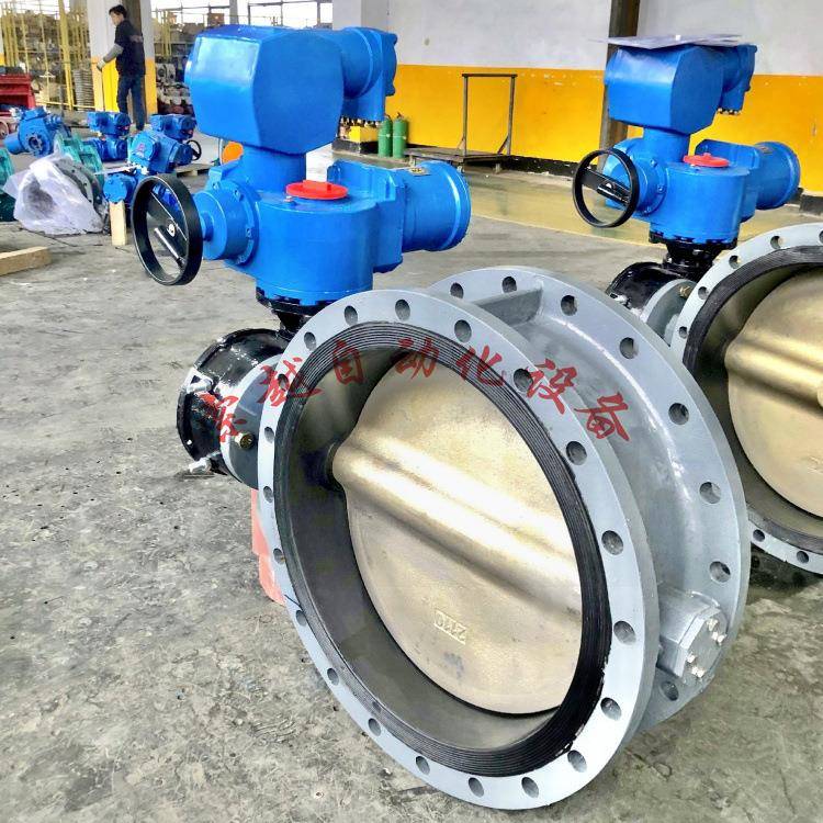 矿用电动蝶阀D943H-25C-DN200法兰连接防爆智能一体式排水阀