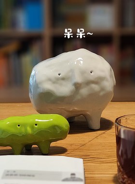 克美星人陶瓷小摆件小众高级感家居桌面科幻丑萌情绪稳定设计师款