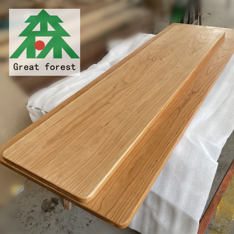 北美樱桃木实木升降桌定做桌面板吧台面板实木家具原木餐桌书桌柜