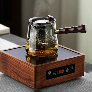 孟瀚侧把壶玻璃煮茶壶电陶炉煮茶器耐高温泡茶壶家用烧水壶可明火