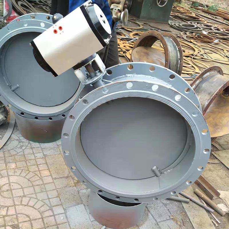 气动管道排风阀高温烟道百叶除尘通风蝶阀手动涡轮箱通风蝶阀