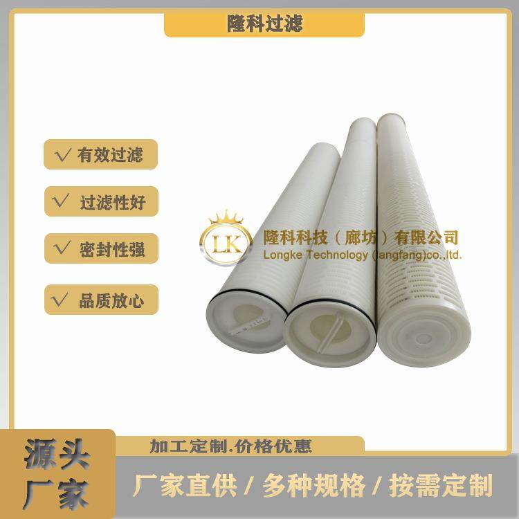 40寸大流量水滤芯DFM40PP005A01保安滤芯大流量PP折叠水滤