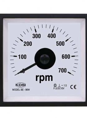 指针式转速表BE-96W DC10V 700rpm直流电流表 240度广角显示