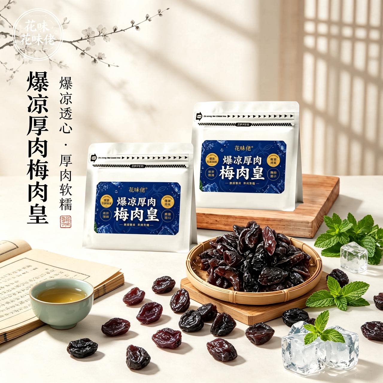 花味佬潮汕薄荷话梅肉果脯零食