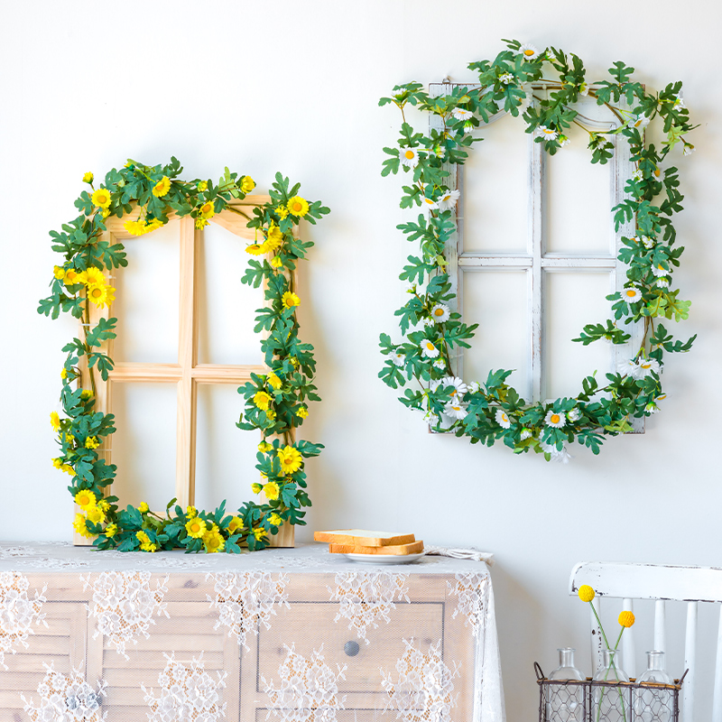 创意植物花藤木窗墙面装饰墙上挂件房间餐厅墙壁装饰品背景墙挂饰