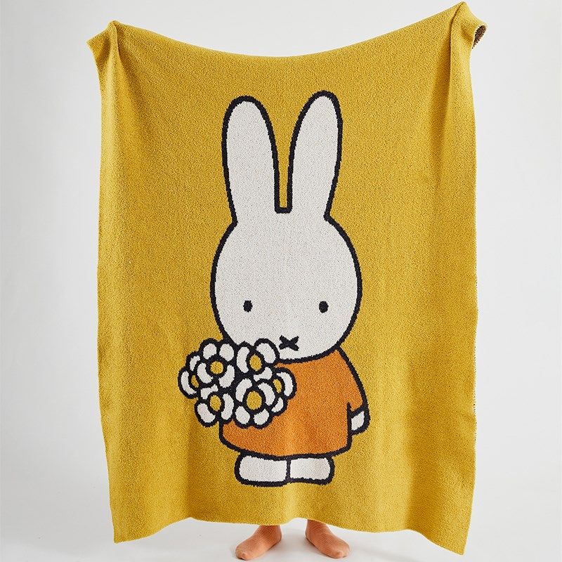 米菲兔可爱卡通儿童半边绒针织毛毯办公室沙发盖腿汽车毯子装饰毯,床上用品,休闲毯/毛毯/绒毯,淘宝优惠券,粉丝福利购,淘宝优惠卷