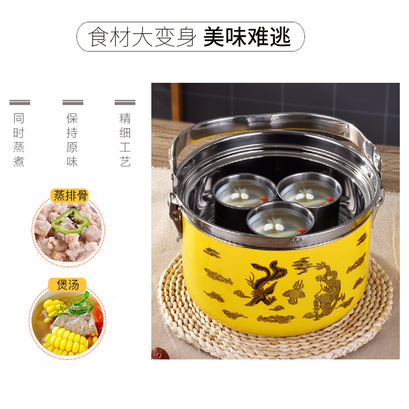 304加厚不锈钢 免火再煮锅 保温锅 闷烧锅节能锅炖锅煮粥锅蒸汤锅