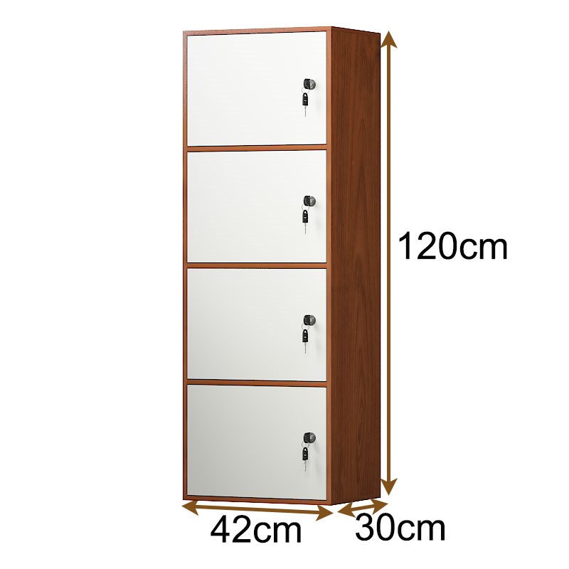 欧式简约储物柜简易书柜书架柜子带门置物柜自由组合木质收纳柜子