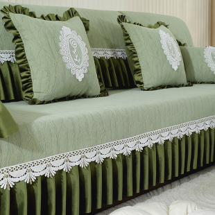 雪尼尔沙发垫四季通用防滑高档坐垫2023新款贵妃全包欧式沙发套罩