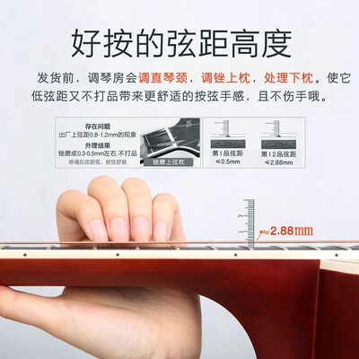 卡马吉他edc/eac/d1c/a1c民谣初学入门41寸40寸36寸女男卡玛kepma