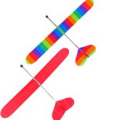 滑翔机盘微大盘发高试试货飞机风盘风调左右盘风筝飞风筝中双盘低