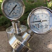PTFE片 膜60外丝压力表不锈钢B3油压表 30耐震 Y867耐腐蚀膜隔416