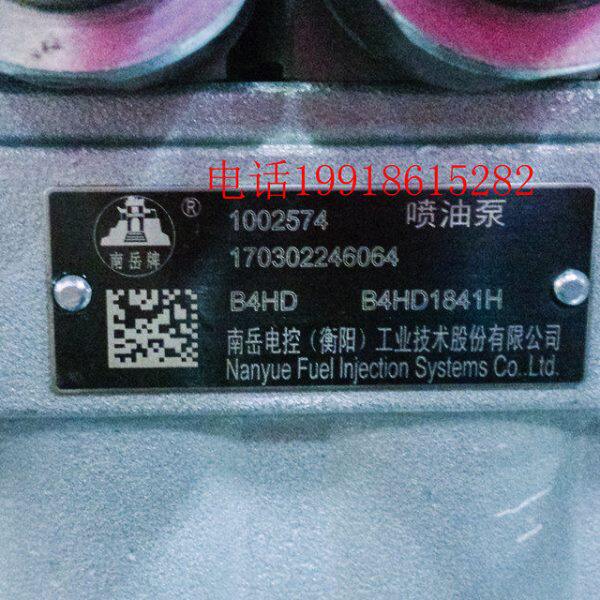 南岳电控单体泵衡阳B4HD1841全柴大新玉柴柴油发动机喷油泵总成