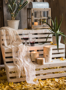 田园实木阶梯花架 多层楼梯台装饰陈列架 阳台花园客厅多功能摆件