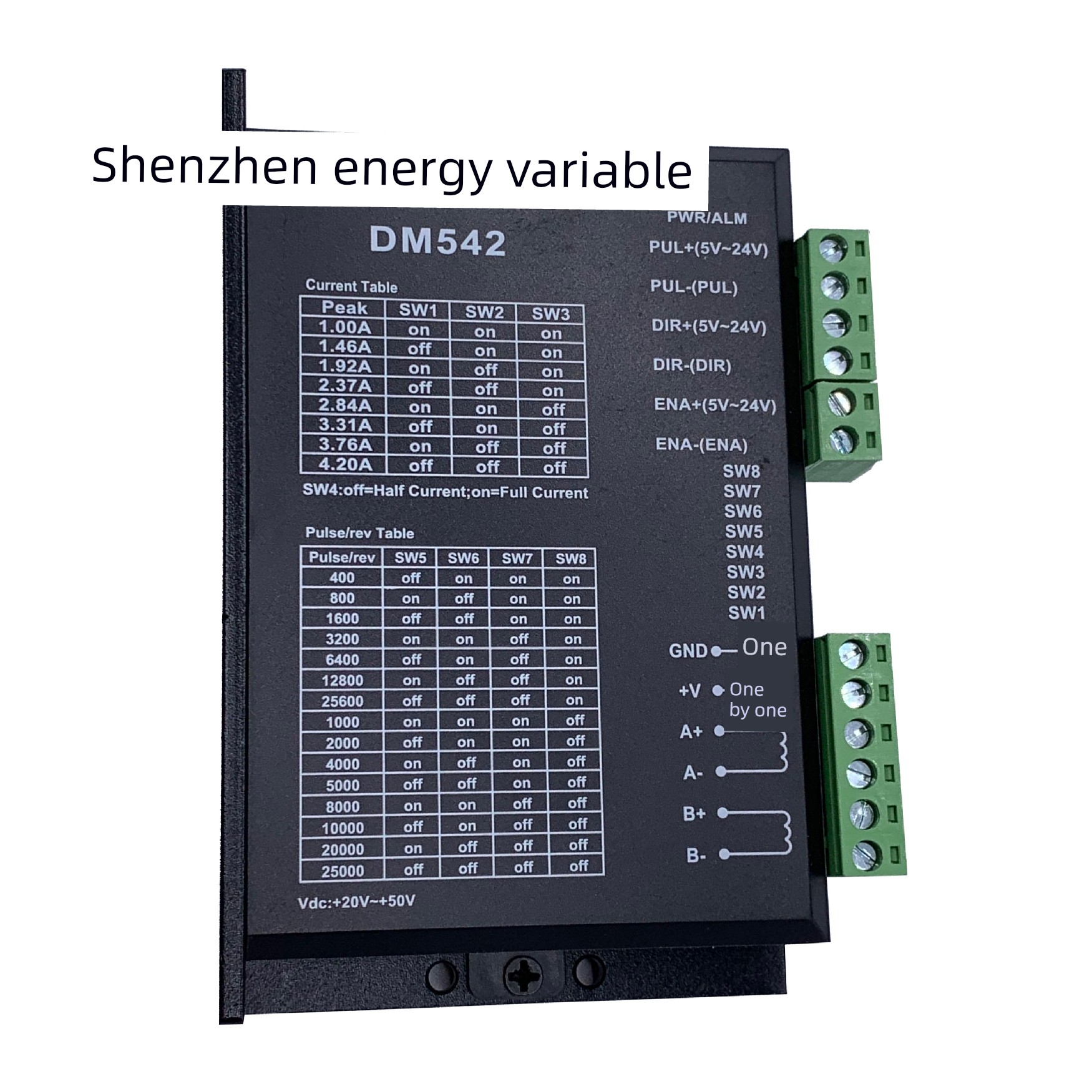 57/42步进电机驱动器128拆分4.5A24-50Vdc高速低噪音M542