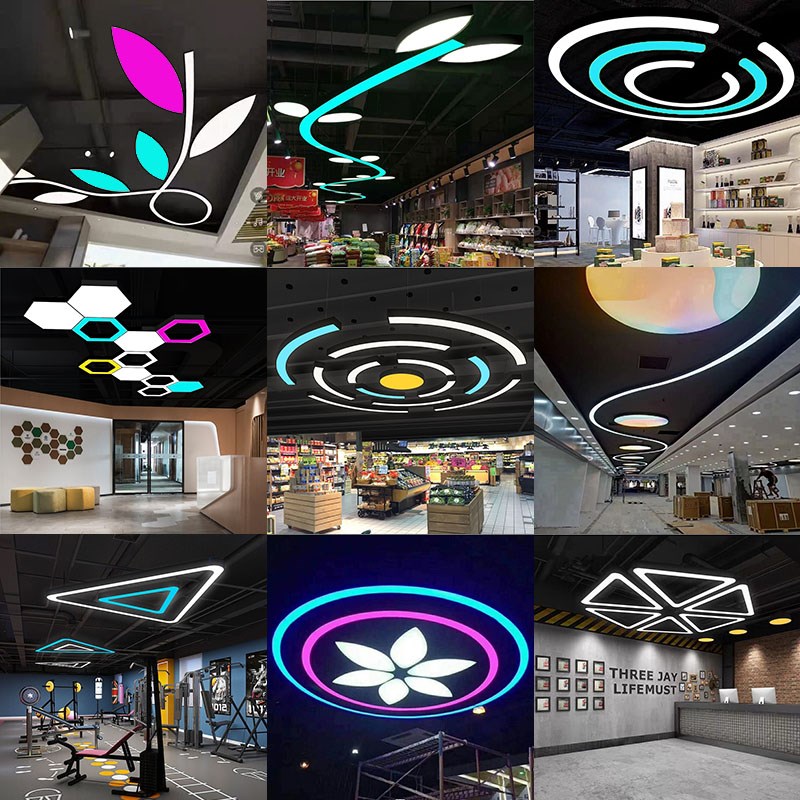 造型灯异形灯办公室灯健身房舞蹈室超市商场游乐场电玩城VR室吊灯