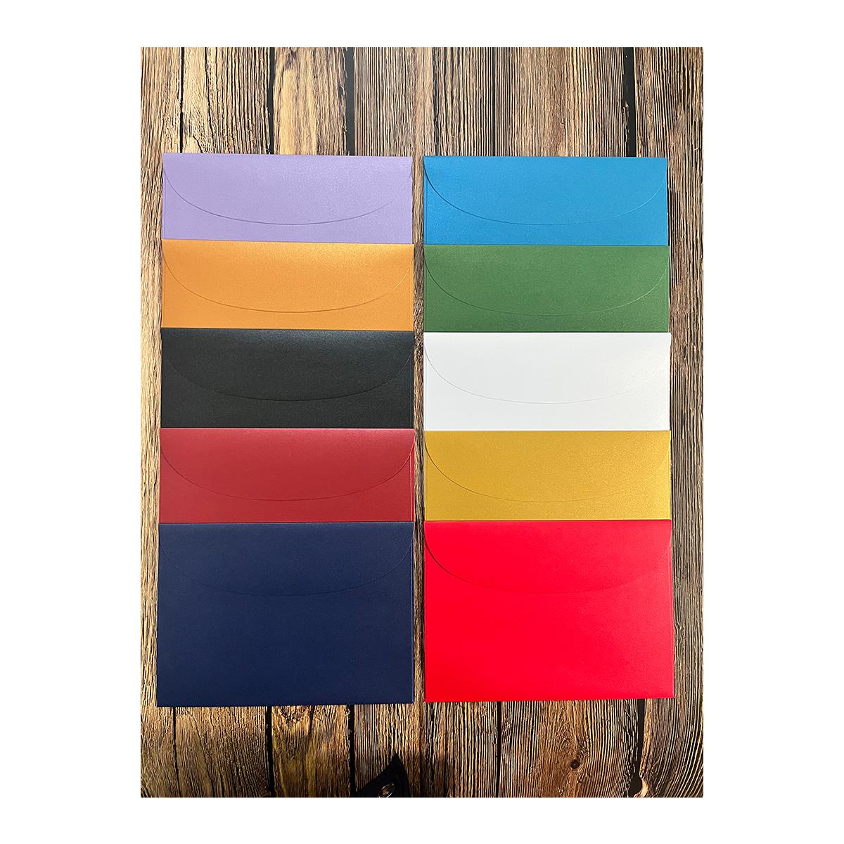 30个7号加厚信封加厚企业商务订做定制高档西式封套质感A5现货红