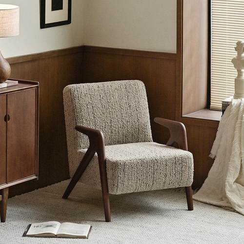 UCK又壳 | 美拉德中古风单人沙发椅复古文艺设计师小户型休闲椅子