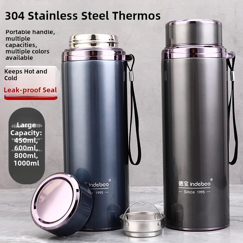304不锈钢户外汽车便携式保温杯大容量1000ml男女商务茶杯800