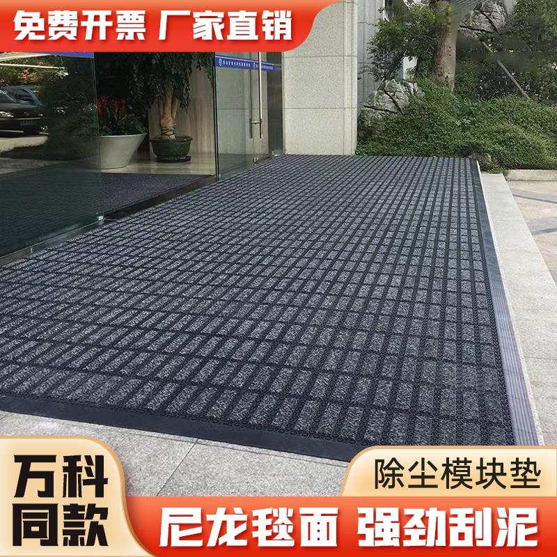 户外酒店大厅商用防滑蹭土除尘可拼接迎宾进门商场模块地垫定制