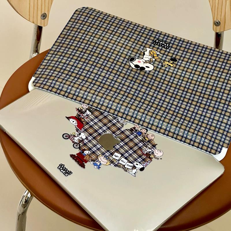 Shesell「史努比」轻薄Macbook内胆包磁吸搭扣电脑包双面皮革便携