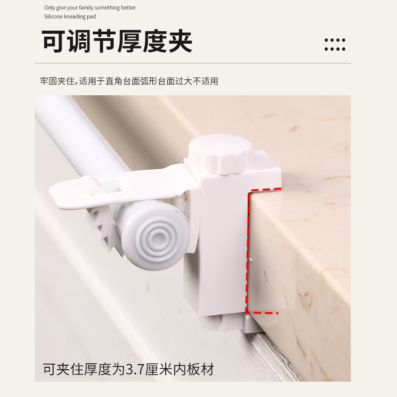 免打孔遮挡帘柜夹宿舍床帘杆挂钩衣柜书柜遮丑帘伸缩杆固定托固定