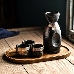白酒分酒器温酒壶清酒杯日式 清酒酒具套装 烧酒杯复古酒瓶餐具商用
