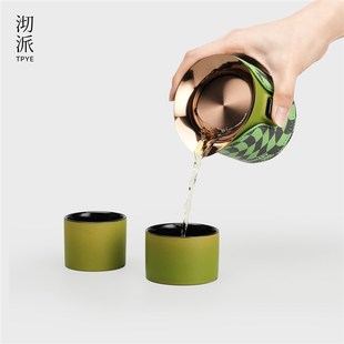 沏派 一壶两杯 飞行壶户外旅行便携式 快客杯露营居家轻奢茶具套装