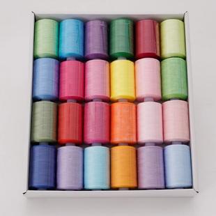 1000码 制 24轴缝纫线 402针线色号齐全可定 手缝线家用涤纶线套装