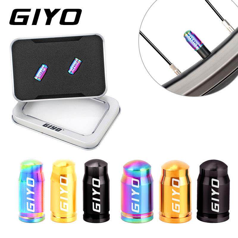 GIYO钛合金气嘴帽山地公路自行法嘴气门帽美式轮胎防尘盖螺母螺帽