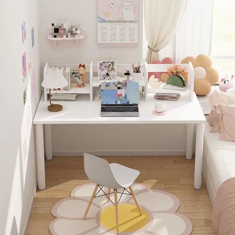 电脑桌台式家用白色书桌简约办公桌学生学习女孩卧室小型简易桌子