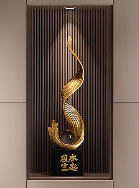 风生水起玄关摆件轻奢高档客厅电视柜工艺品家居装饰乔迁新居礼物