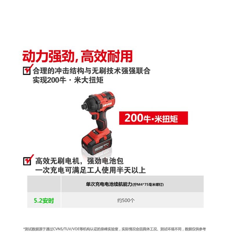 大有锂电无刷电动工具螺丝批充电冲击起子机电动扳手5733-Li-20H