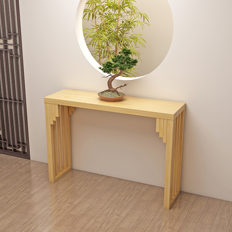 新中式玄关桌实木长条案几客厅走廊装饰玄关柜入户供桌窄桌端景台