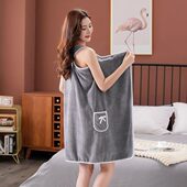 加厚毛巾洗澡式 穿家用浴巾穿衣可裹吸水速干夏季 百变可浴裙女浴袍