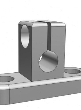 10C垂L行安装SB直座平C铝合金型材 -NLA6S支安装-5水平10固定座