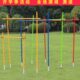 移动杆 简易足球门地杆标志 扎底座地足球 足球门扎乃力 标志