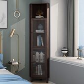 置物架墙角柜书柜简约三角柜卧室客厅餐边柜现代转角柜多功能收纳