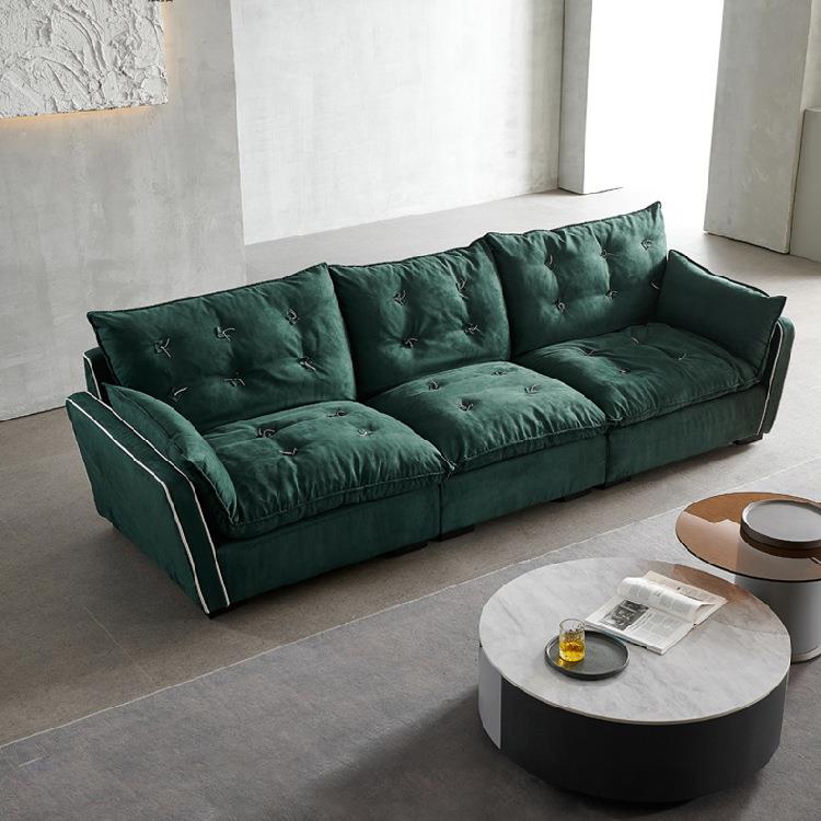 索伦托懒人沙发磨砂布羽绒超软客厅布艺沙发意大利单人旋转沙发